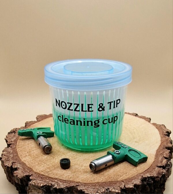 Nozzle & cleaning cup (incl. vloeistof)